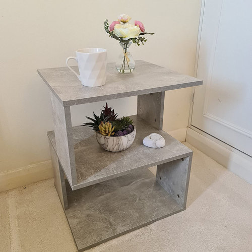 Ivy Bronx Modern Grey Bedside Tables Night Stand Storage Comes